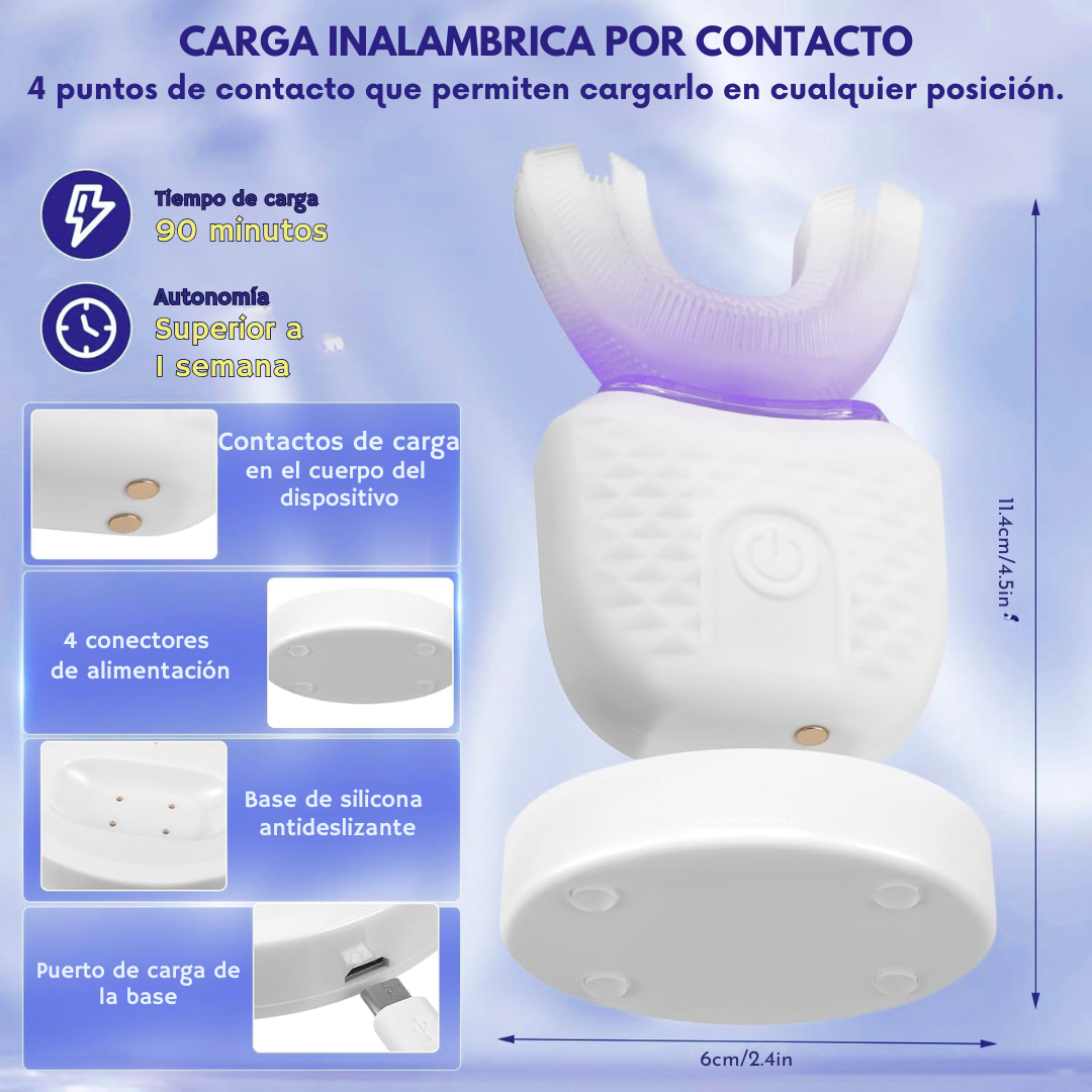 Cepillo Dental Automático 360° Limpieza Ultrasónica