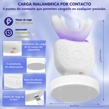 Cepillo Dental Automático 360° Limpieza Ultrasónica